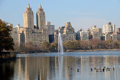 33B Jackie Kennedy Onassis Reservoir And Fountain With The Eldorado Beyond In November In Central Park